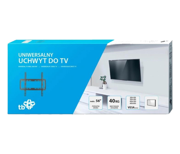 TB Uchwyt TV do telewizora do 56" 40kg max VESA 400x400 - 1584917 - zdjęcie 3